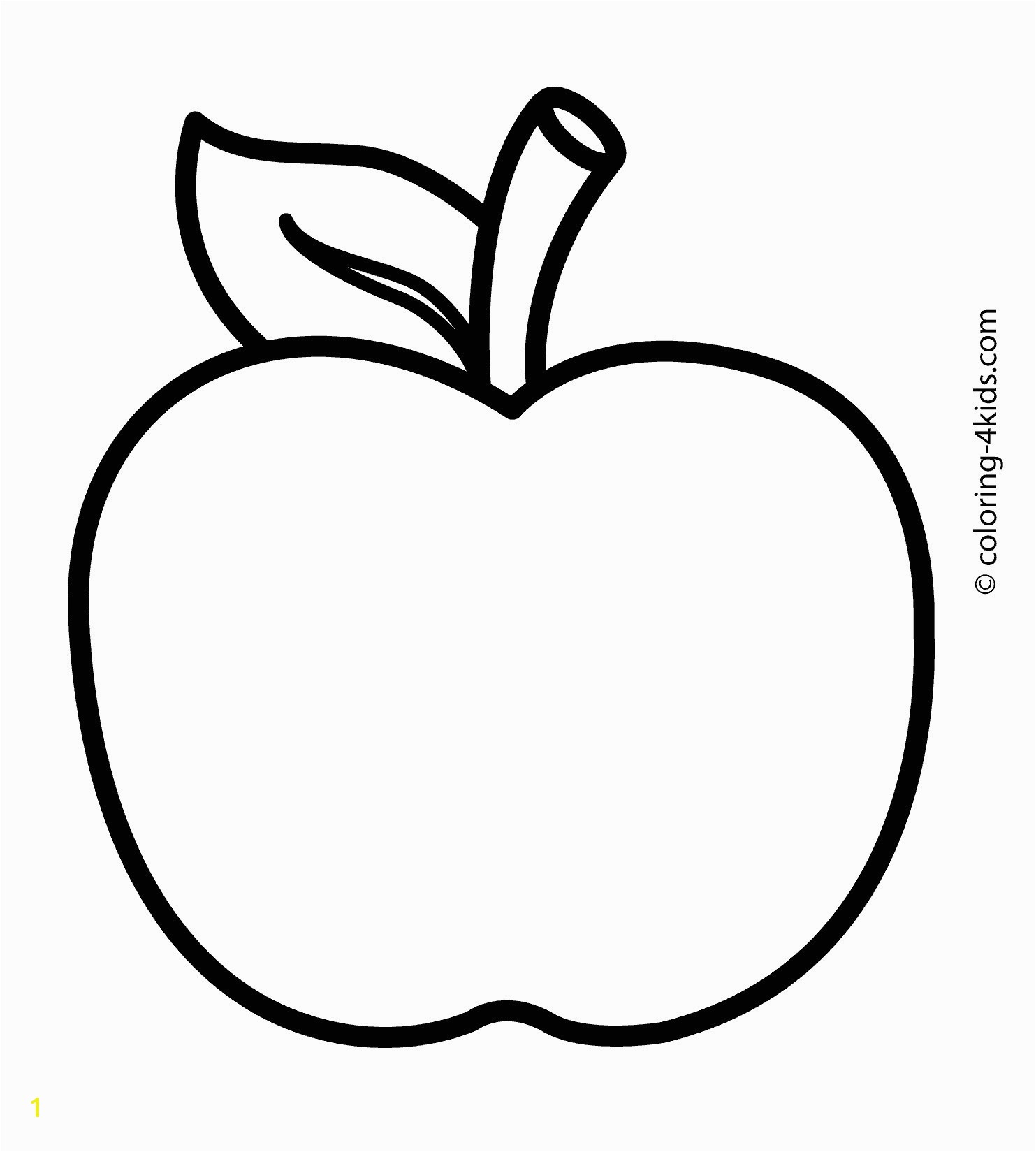 Letter A for Apple Coloring Pages Elegant Apple Coloring Pages for Preschoolers Katesgrove