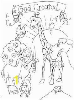 creation coloring pages for preschoolers