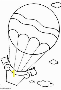 coloring page Hot air balloons Hot air balloons