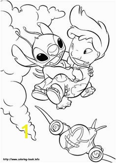 Lilo flying with Stitch coloring page There are many free Lilo flying with Stitch coloring page in Lilo and Stitch coloring pages