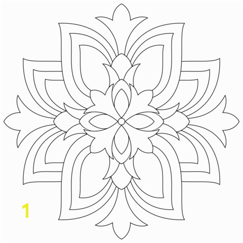 Lotus Mandala coloring page