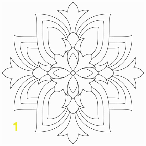 Lotus Mandala coloring page