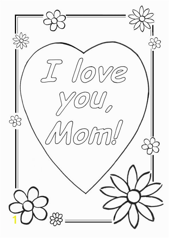 Cool Coloring Sheets Love You Mom Coloring Pages