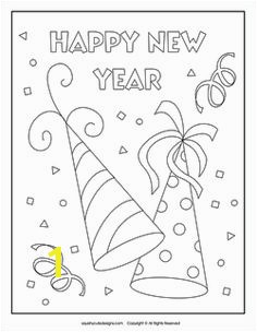 SquishyCuteDesigns Happy New Year coloring page