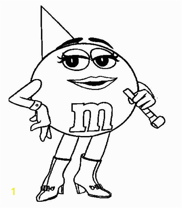 Simple M M Candy Coloring Pages for Kids for Adults In Dorable M and M Coloring Pages