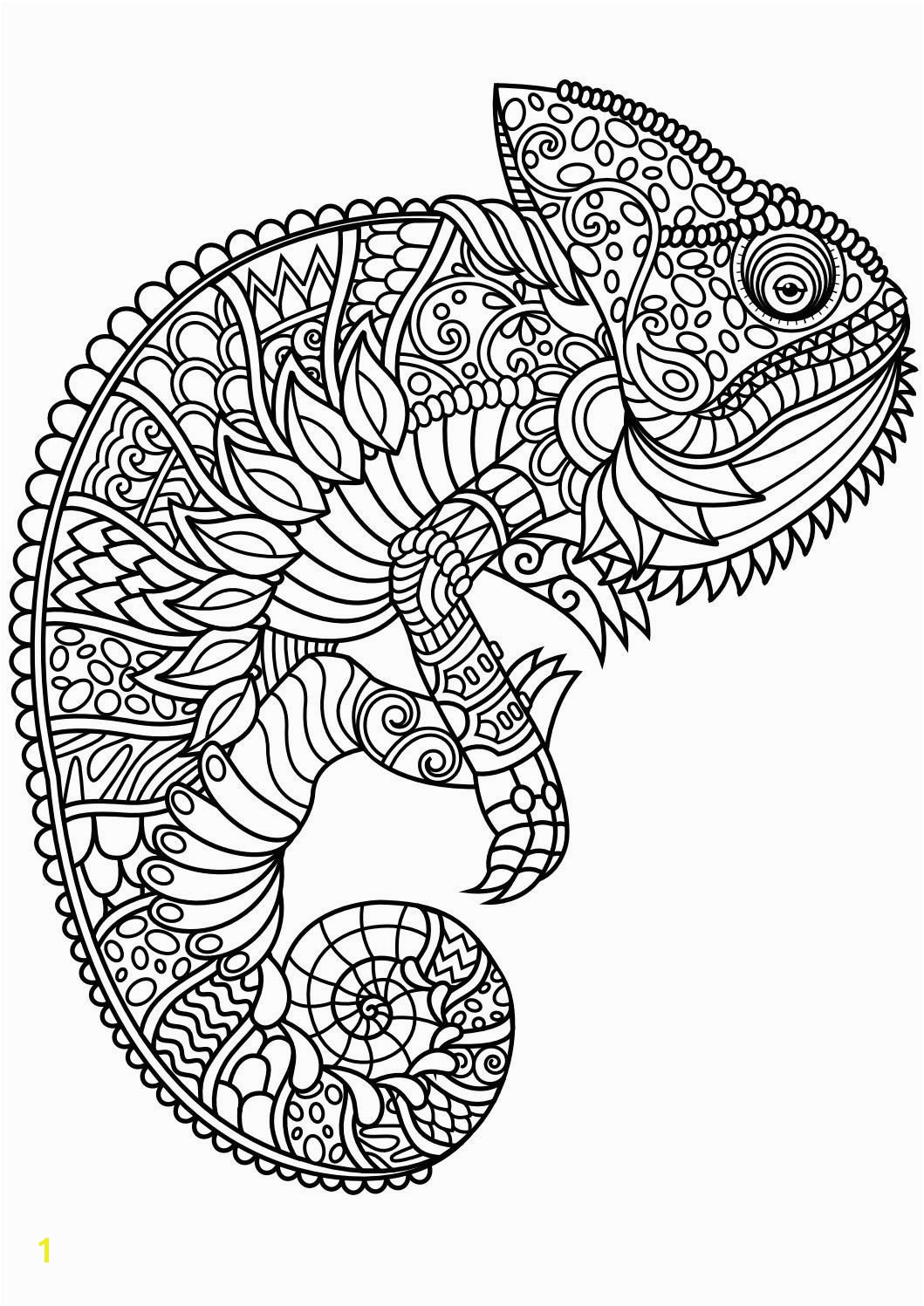 Unique Animal Mandala Coloring Pages