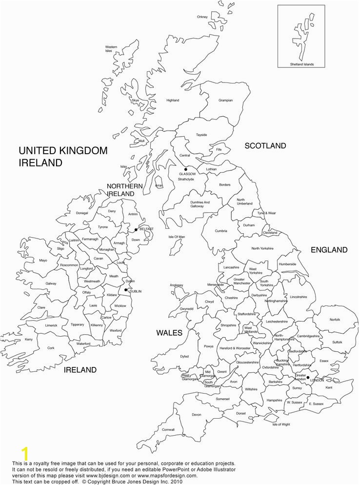 Free Printable Map of Ireland Royalty Free Printable Blank United Kingdom and Ireland Map with maps Pinterest