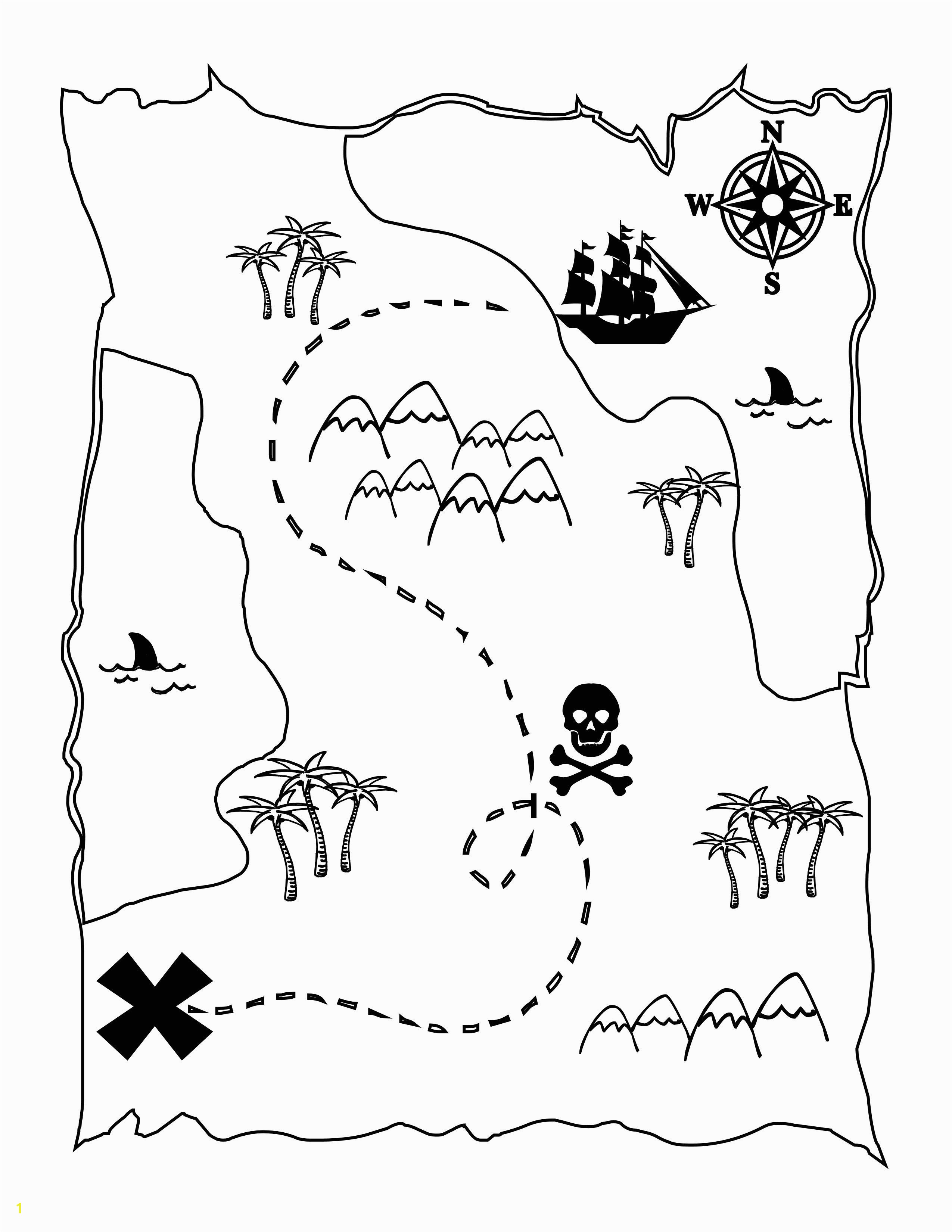 FREE Printable Pirate Map a fun coloring page for the kids lilluna 