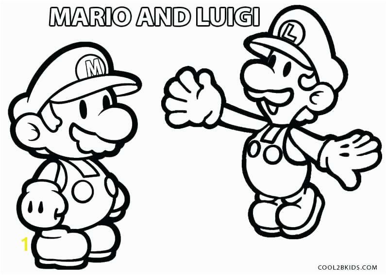 Mario and Luigi Coloring Pages Printable Image Coloring Pages to Print Mario Super Mario Bros toad