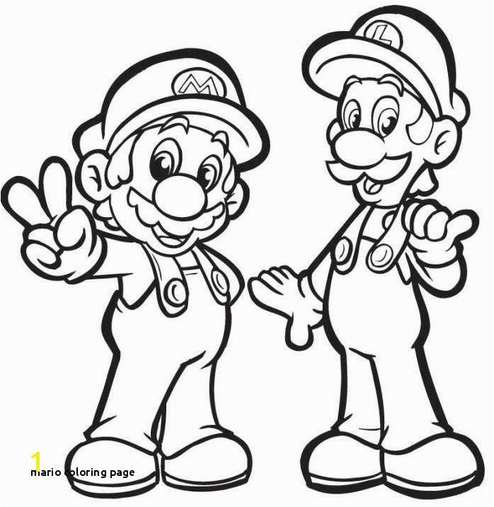 Mario and Luigi Coloring Pages Printable Mario Coloring Page Mario and Luigi Coloring Pages Printable