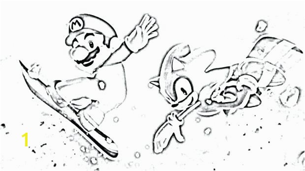 mario and sonic coloring pages sonic the winter games coloring pages mario and sonic printable coloring