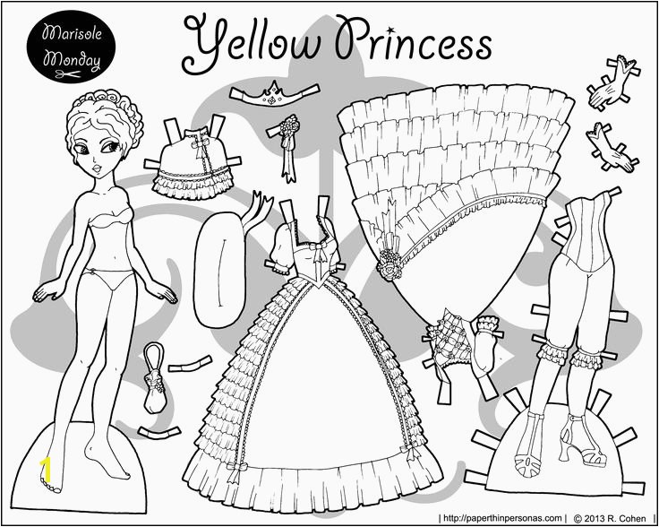 Dolls Coloring Pages Awesome 1108 Best Paper Dolls Marisole Monday and Friends Pinterest