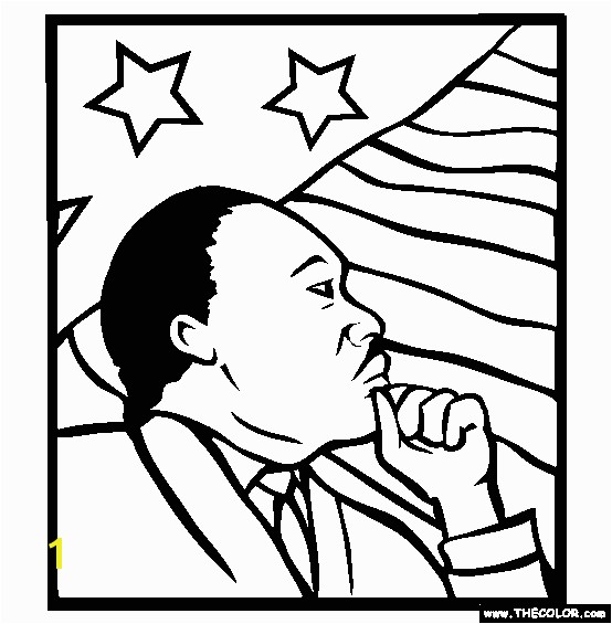 Martin Luther King Jr Coloring Pages Martin Luther King Color Sheet