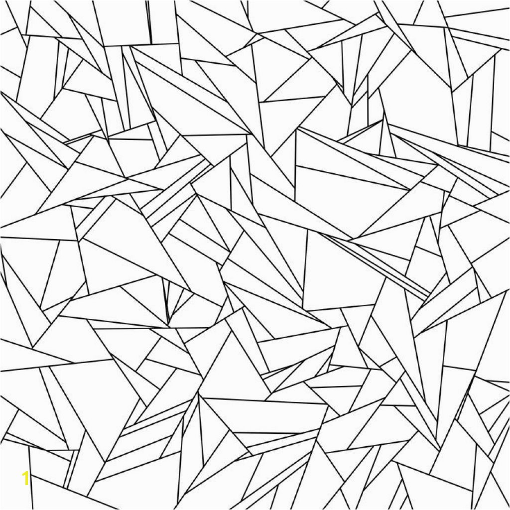 Broken Glass Tessellation Coloring Page Free Printable For Adults