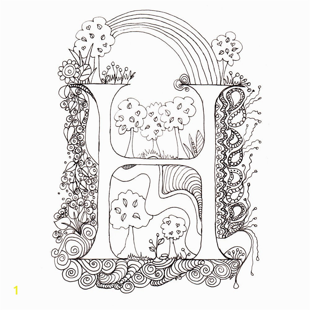 Outstanding Me val Illuminated Letters Coloring Pages Cool Alphabet