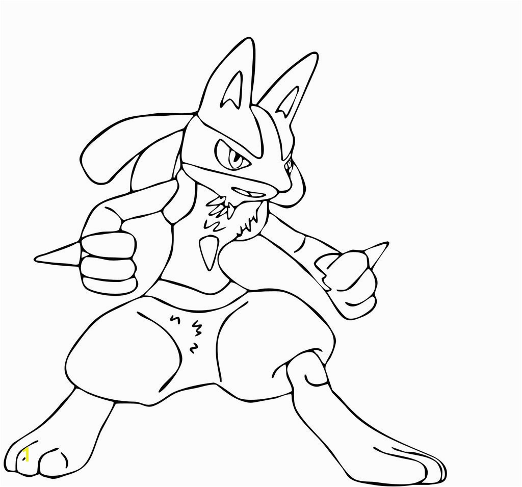 Revisited Lucario Coloring Page Pages 8