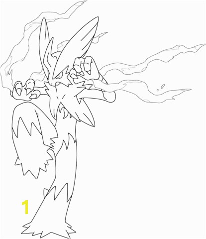 Mega Blaziken Pokemon coloring page