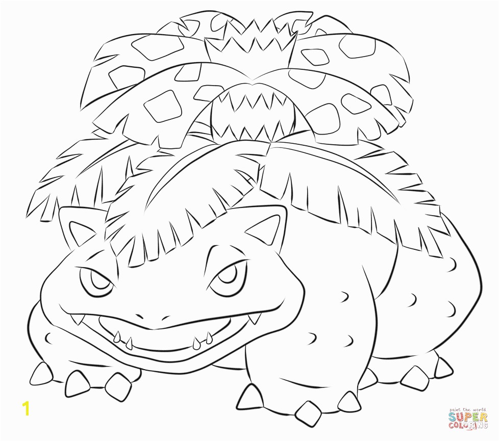 the Venusaur coloring pages