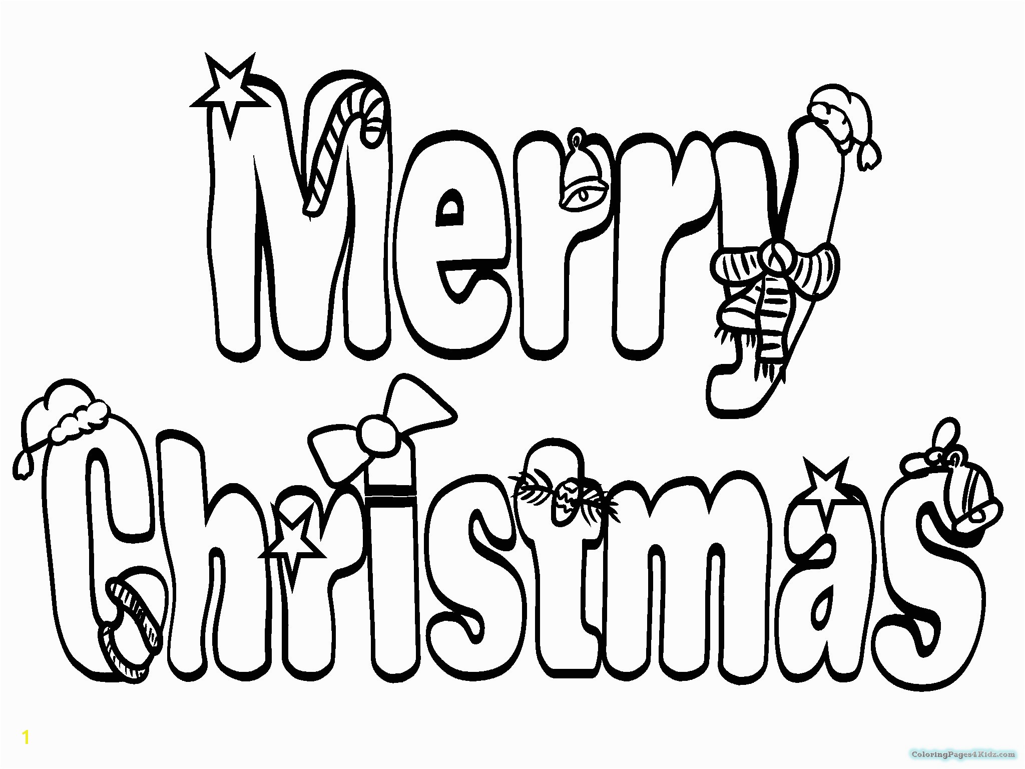 Coloring Merry Christmas Refrence Merry Christmas Words Coloring Pages & Plete Guide Example