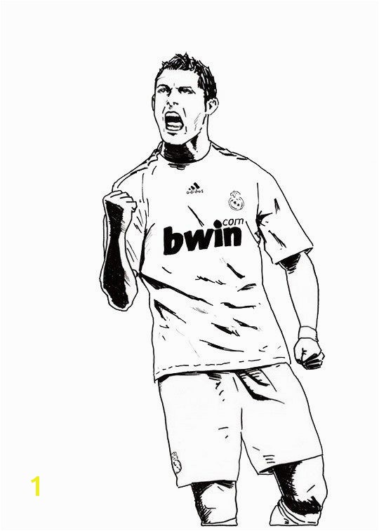 cristiano ronaldo coloring pages