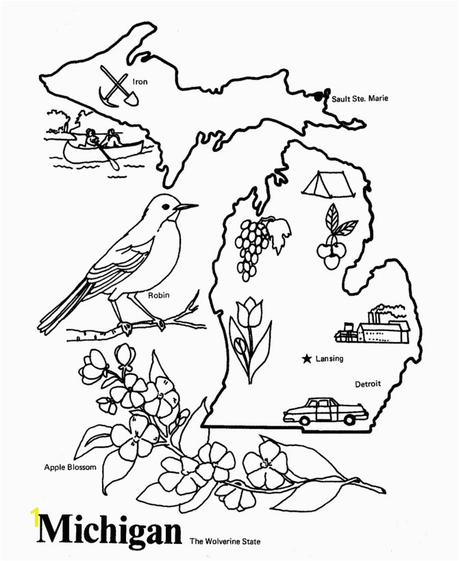 Michigan State Flower Coloring Page Michigan State Flower Coloring Page Awesome Kawaii Food Coloring