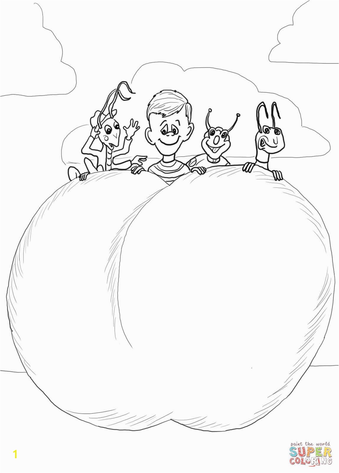 Mighty Raju Coloring Pages Guaranteed James and the Giant Peach Coloring 5141 Unknown