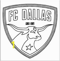 FC Dallas MLS Logo Coloring Sheet