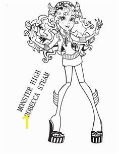 Monster High Robecca Steam Coloring Page