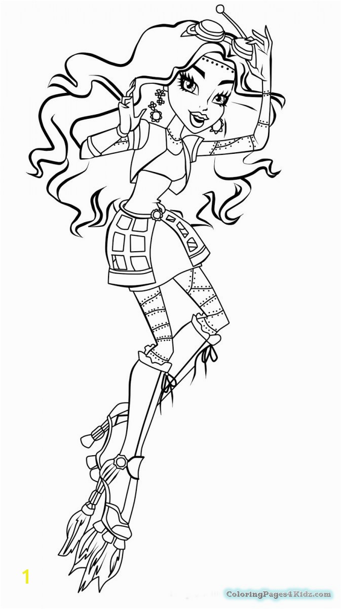 Monster High Coloring Pages Robecca Steam Monster High Robecca Coloring Pages