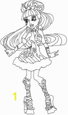 Monster High Robecca Steam Wear Shoes Cool Coloring Page Monster High Coloring Page Pinterest