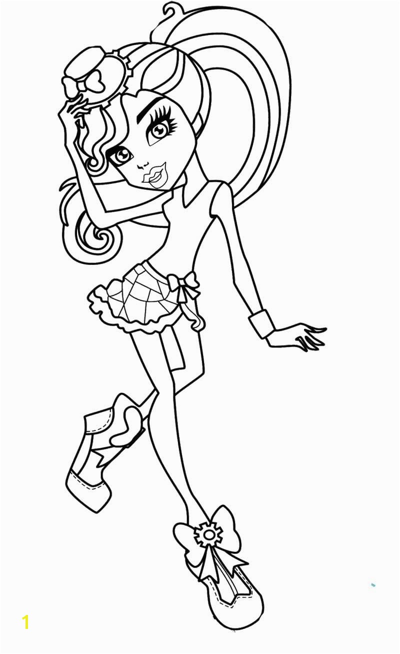 Monster High Robecca Steam Wear Shoes Cool Coloring Page