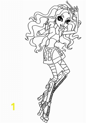Robecca Steam coloring page Monster High Robecca