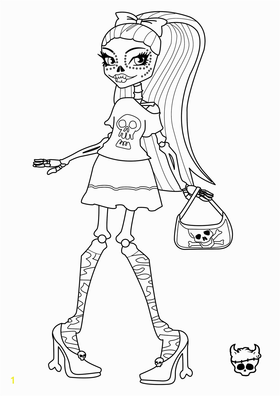Monster High Coloring Page Picture