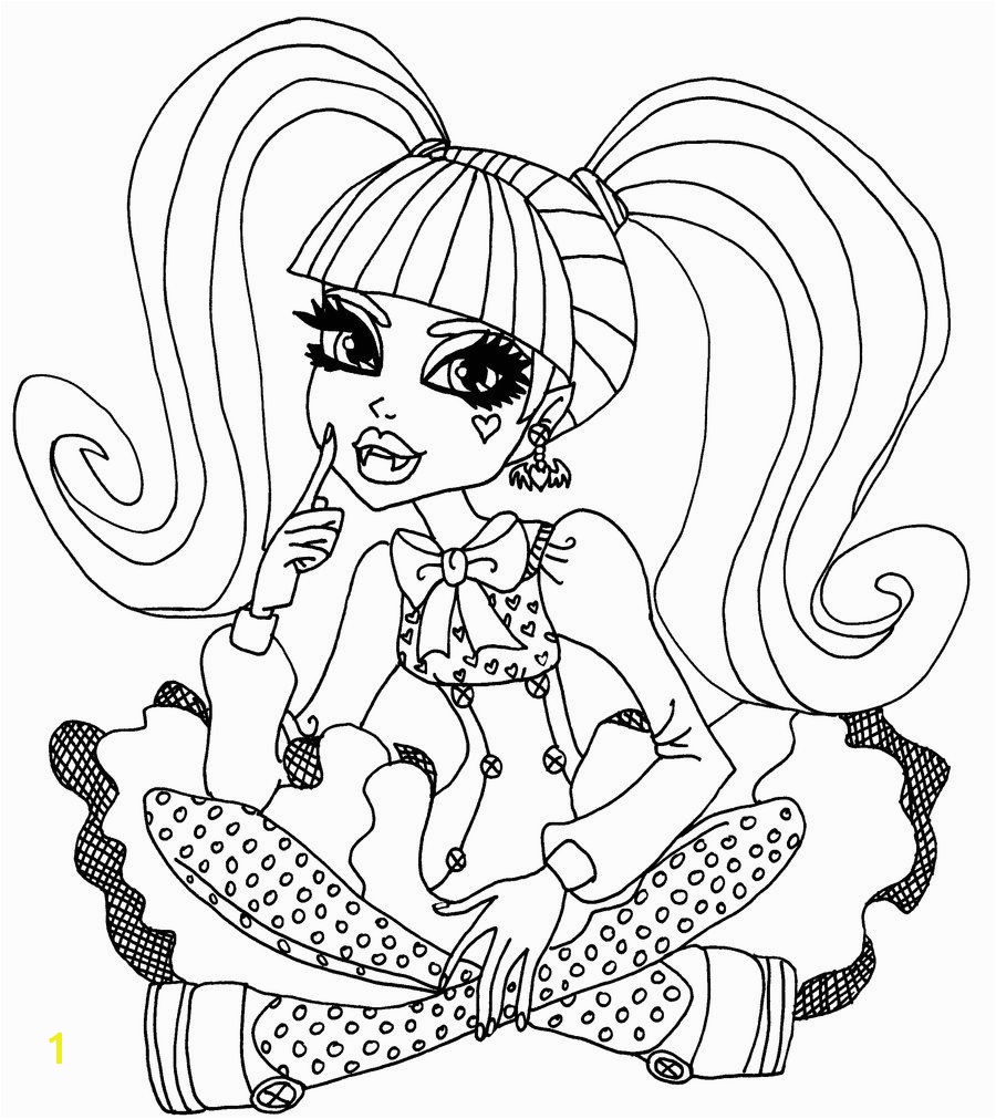 monster high pictures to color