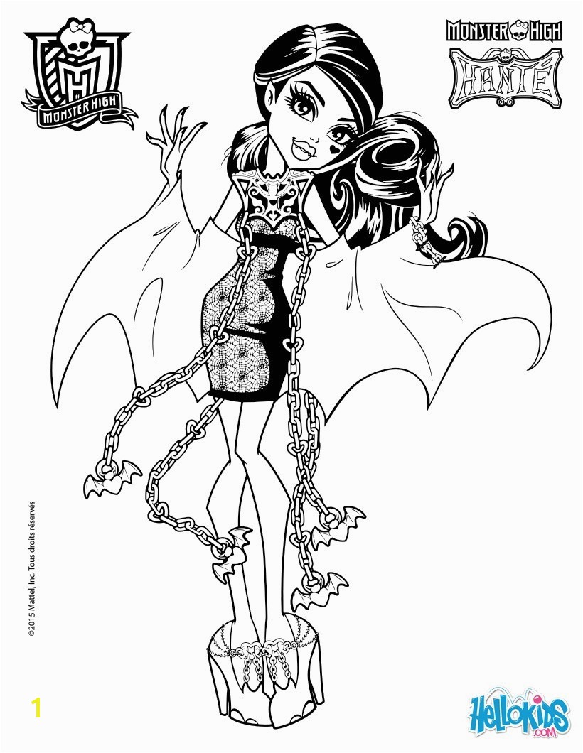 Monster High Printable Coloring Pages Monster High Coloring Page Radiovkm