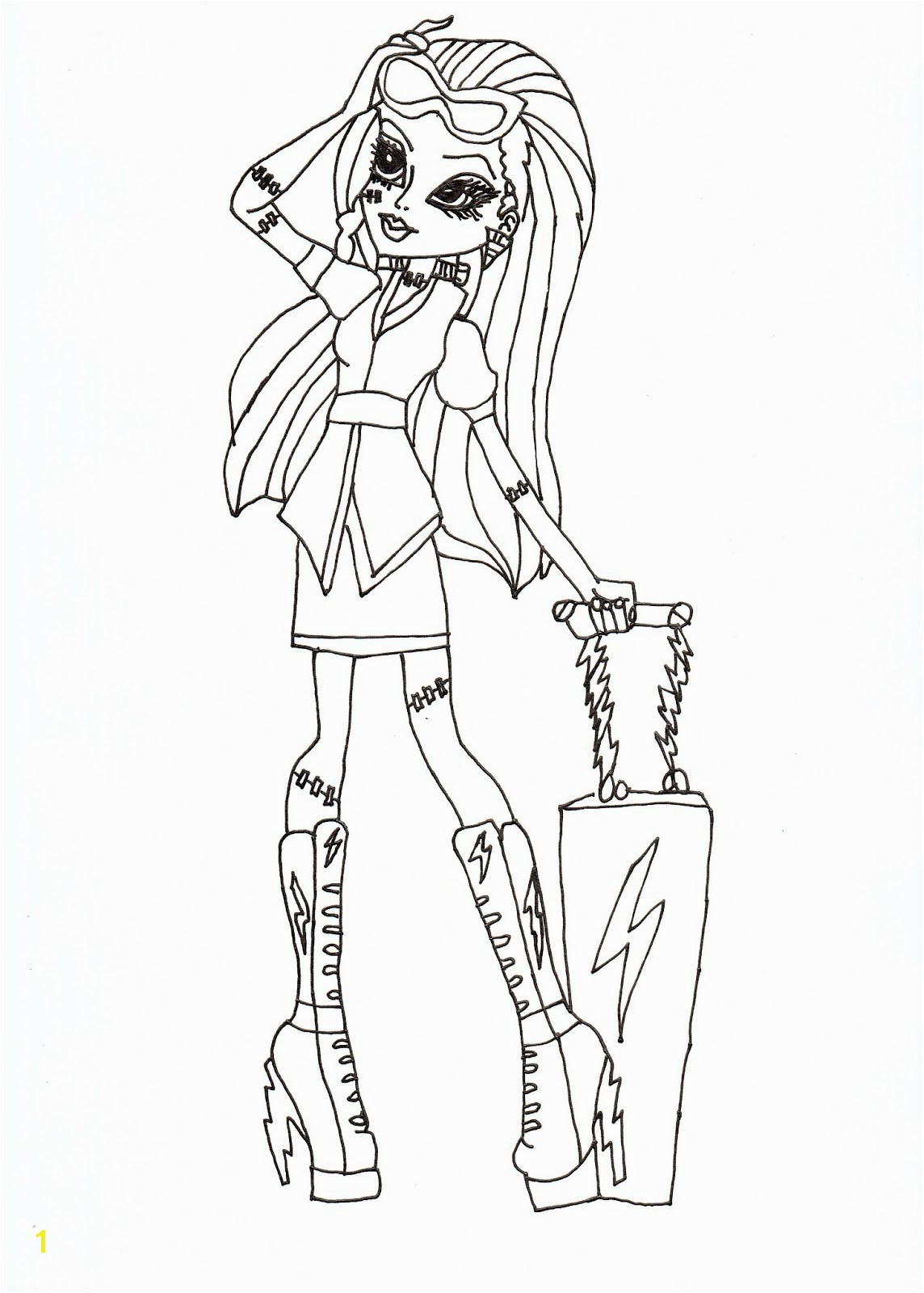Monster High Printable Coloring Pages Monster High Printable Coloring Pages Monster High Coloring Pagefree