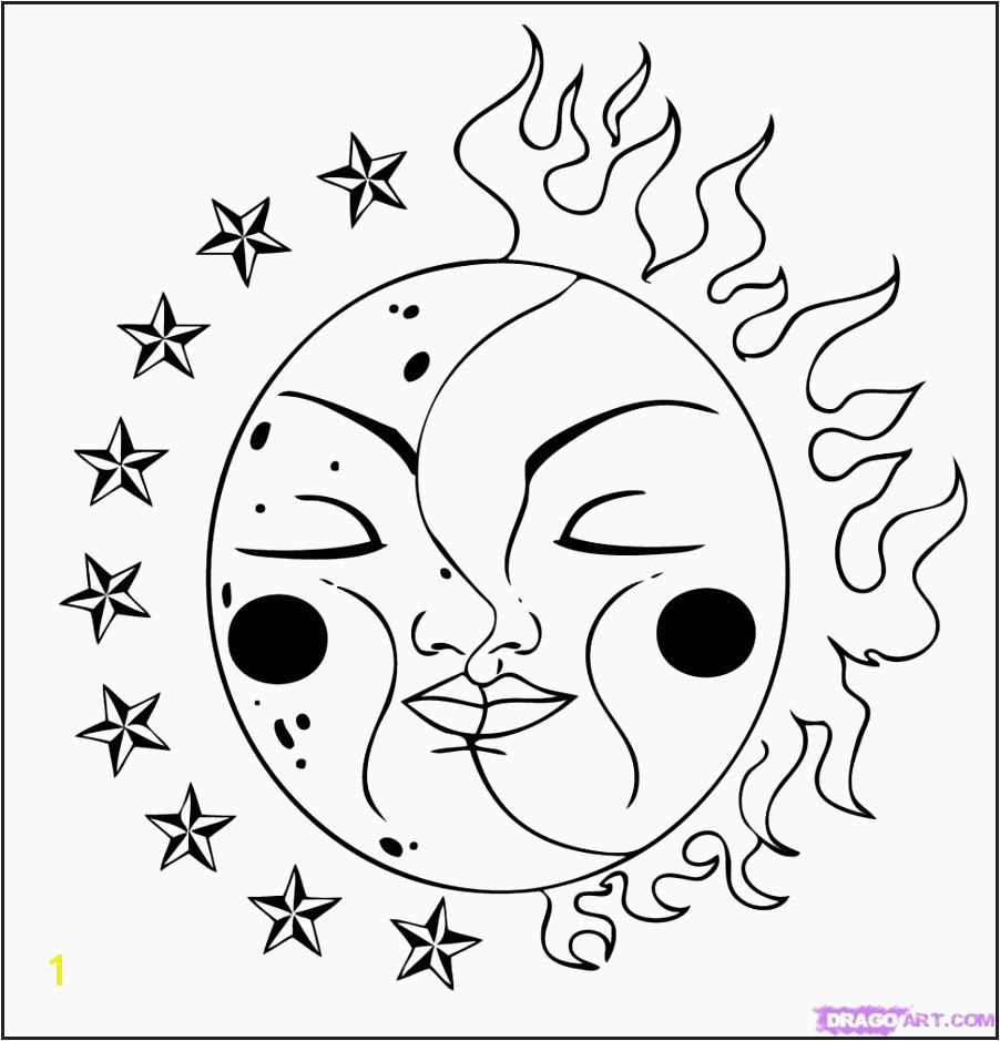 moon and stars coloring pages 5 c Coloring Drawingloring Awesome Inspirations Respiratory Moon