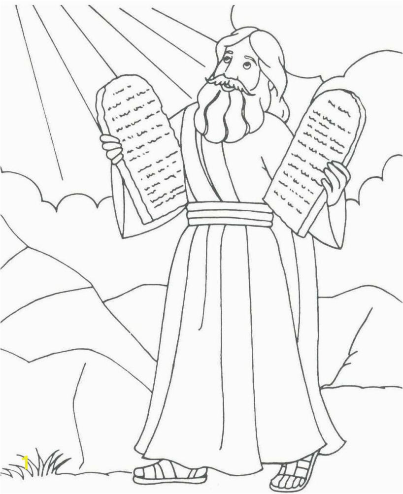 ten mandment coloring sheets