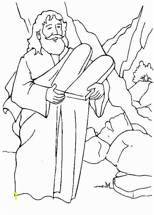 ten mandments coloring page