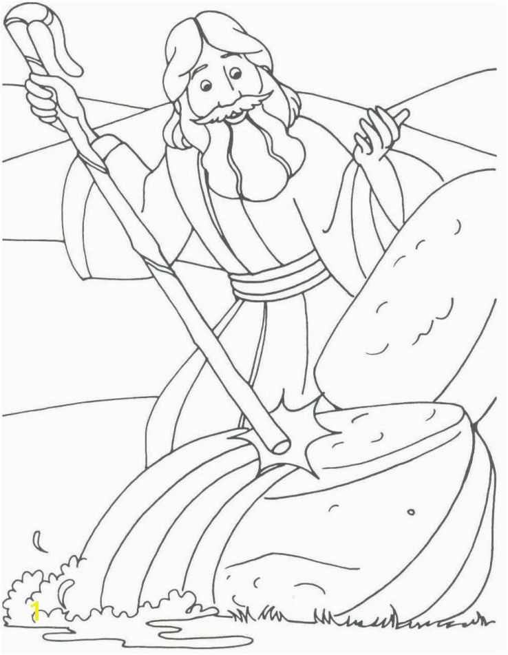 Moses In the Desert Coloring Pages Moses Coloring Pages
