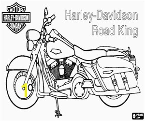 Harley Motorcycle Coloring Pages