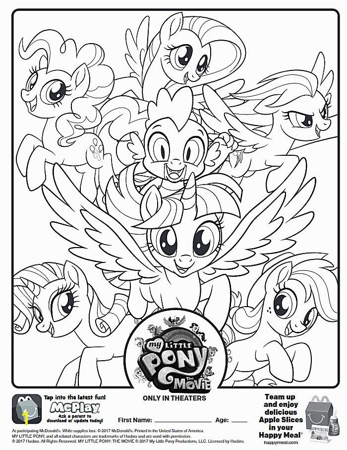 Here is the Happy Meal My Little Pony Movie Coloring Page the picture to see my coloring video