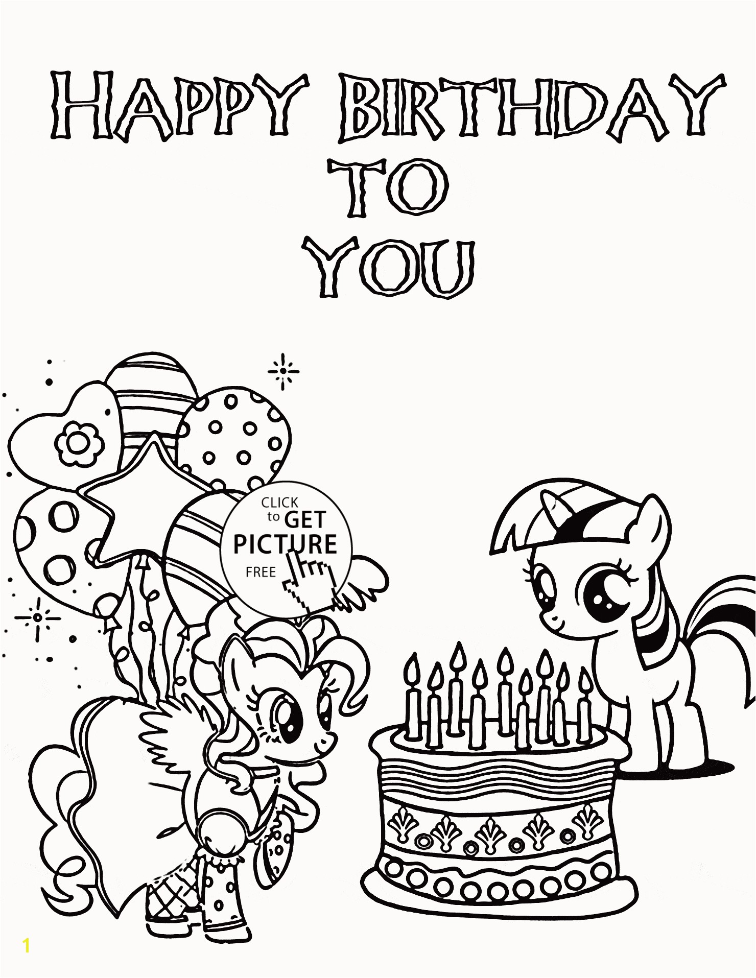 my little pony birthday coloring pages luxury cartoon fish outline of my little pony birthday coloring pages