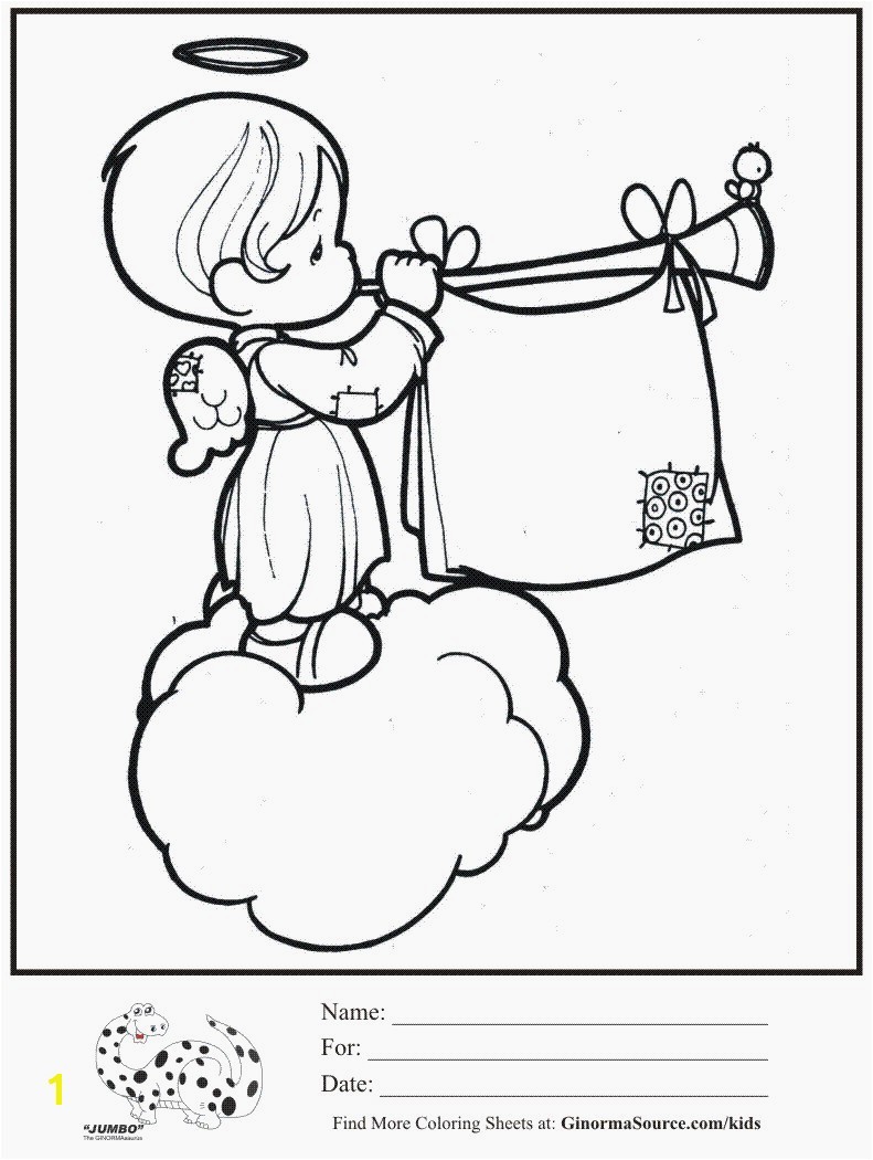 791x1050 kids coloring page angel cloud trumpet precious moments coloring