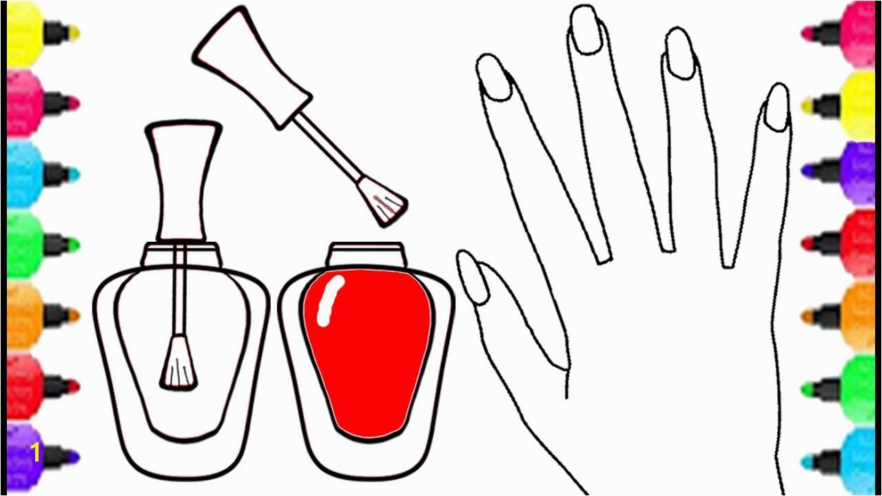 Fundamentals Nail Salon Coloring Pages Art For Girls Polish Colorful