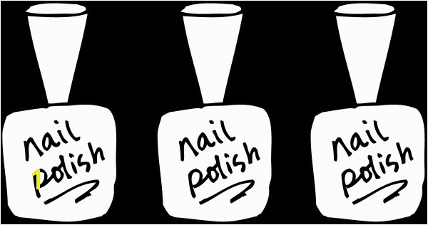 nail polish line art 0