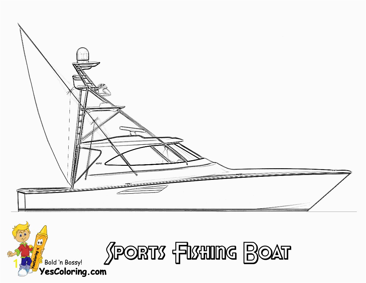 Sportfishing Boat Coloring Picture To Print At YesColoring coloring pageml