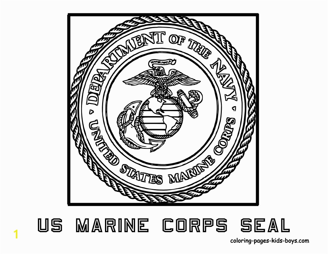 Navy Coloring Pages for Kids Us Marine Corp Flag Coloring Book Page Free
