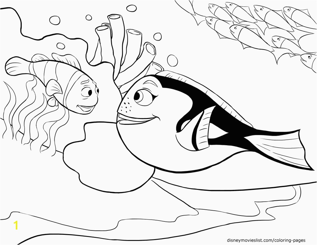 Nemo Coloring Pages Coloring Leaves