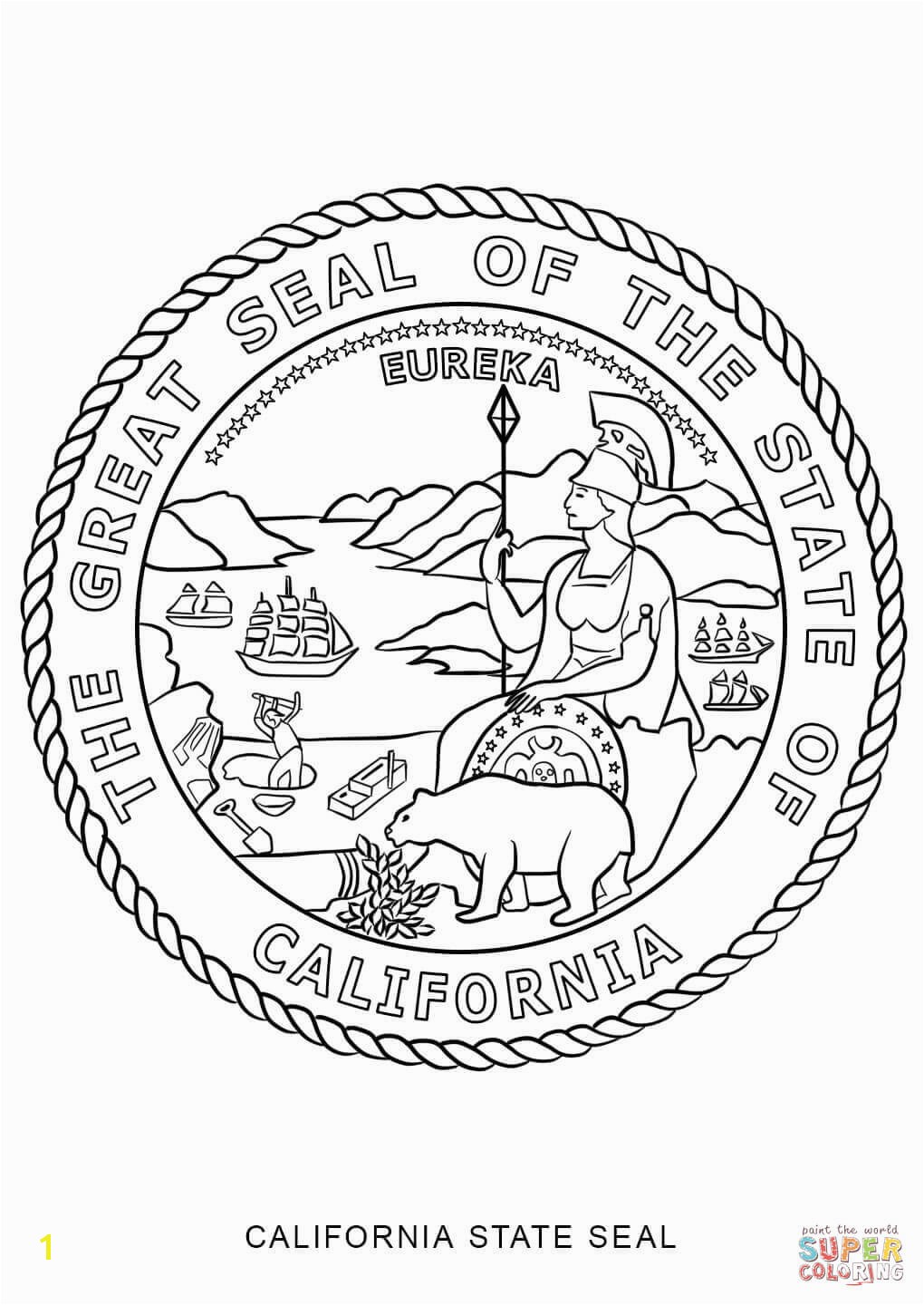 1020x1440 California State Seal coloring page Free Printable Coloring Pages